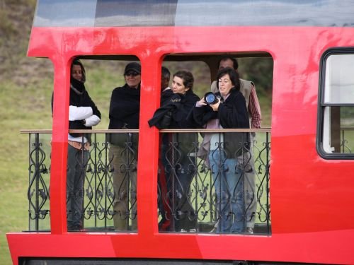 RIDE ECUADOR BY TRAIN, RAIL, RAILROAD & RAILWAY: Watching from the balcony of the luxurious Crucero Train. 