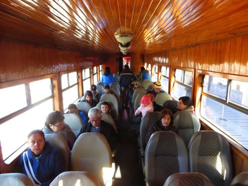 RIDE ECUADOR BY TRAIN, RAIL, RAILROAD & RAILWAY: Interior historic train.