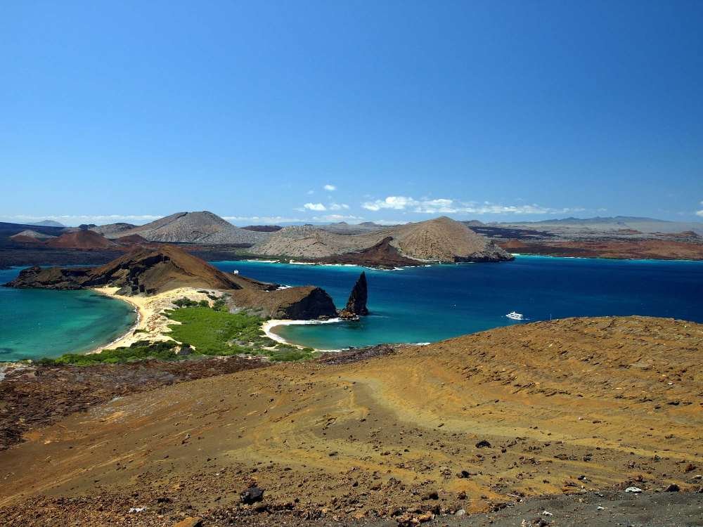 5 - 6 DAY GALAPAGOS NATIONAL PARK ADVENTURE TOURS COSTS [2026]: Bartelome Island at Galapagos National Park